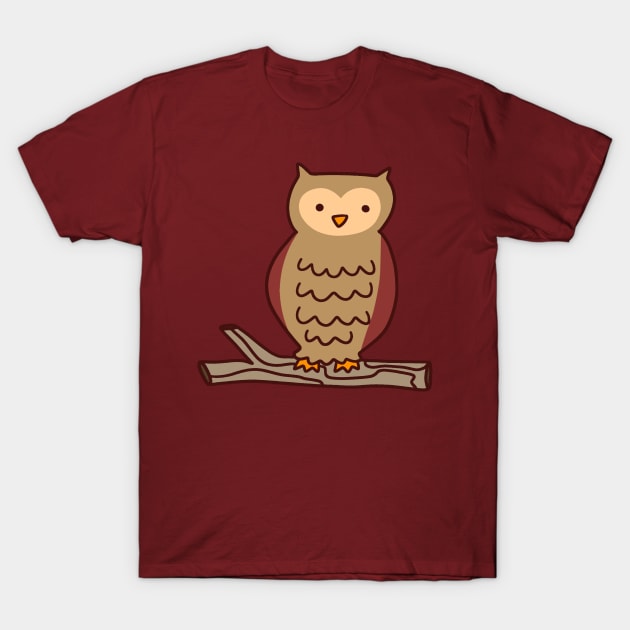 Tree Branch Owl T-Shirt by saradaboru